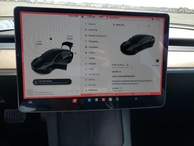 VIN 5YJ3E1EA8MF068852 2021 Tesla MODEL 3 no.9