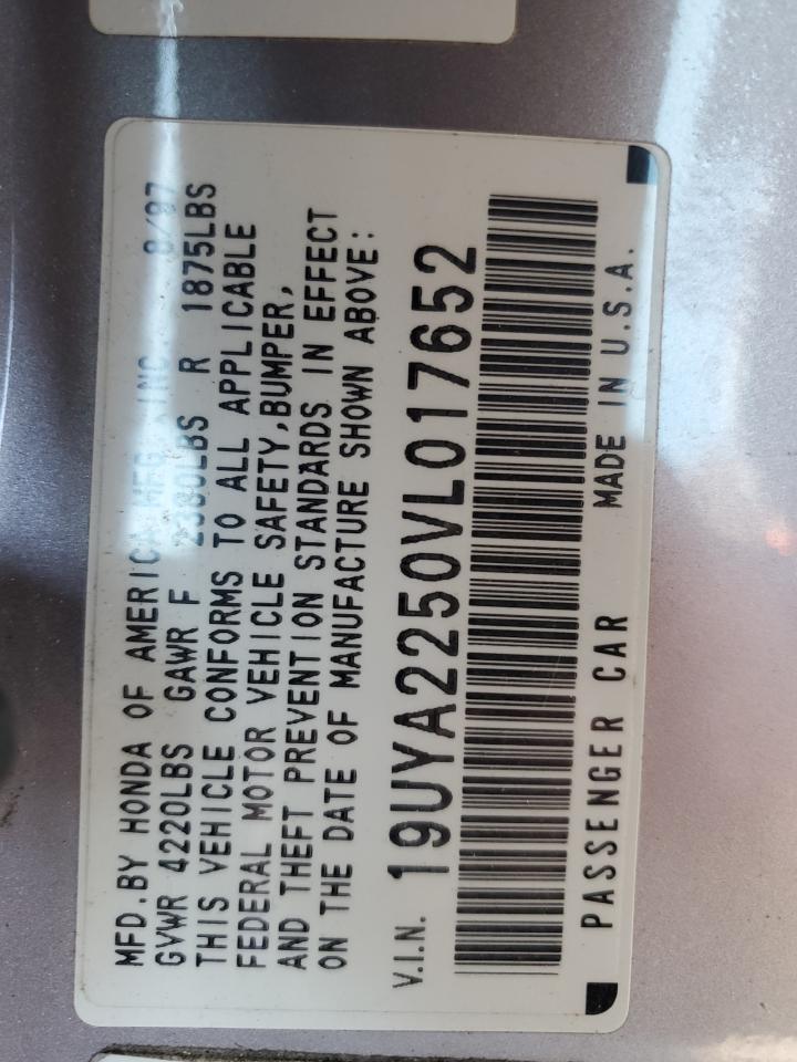 19UYA2250VL017652 1997 Acura 3.0Cl