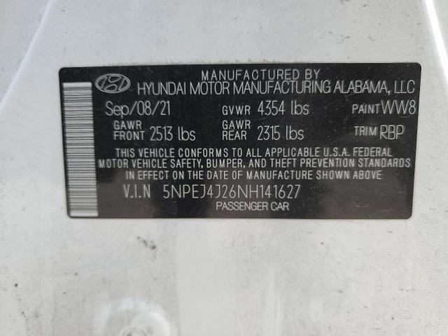 2022 Hyundai Sonata Sel Plus VIN: 5NPEJ4J26NH141627 Lot: 56515804