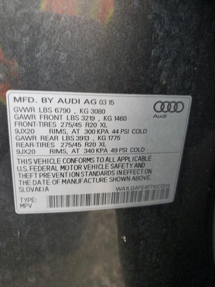 WA1LGAFE4FD021334 2015 Audi Q7 Premium Plus