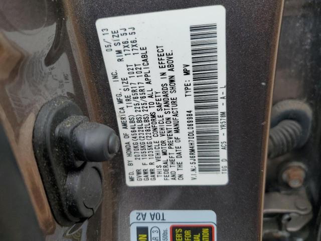 2013 Honda Cr-V Exl VIN: 5J6RM4H70DL069984 Lot: 54425154