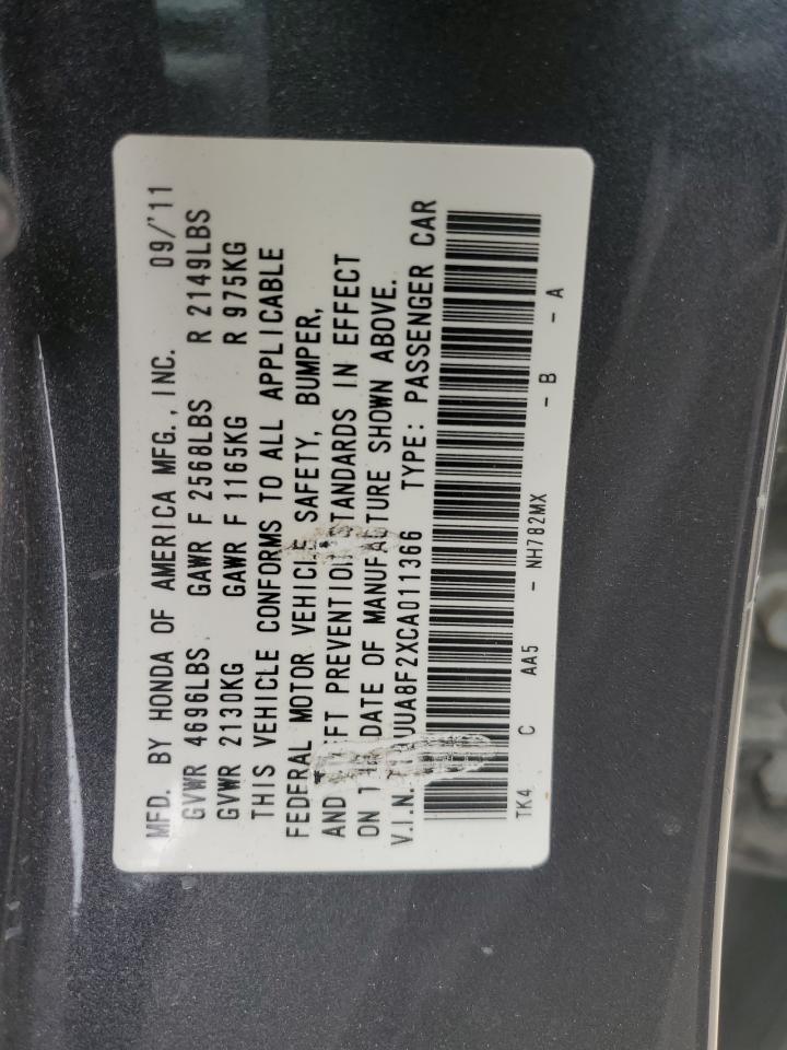 19UUA8F2XCA011366 2012 Acura Tl