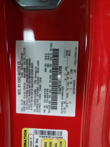2018 Ford Mustang VIN: 1FA6P8TH7J5156908 Lot: 56276274