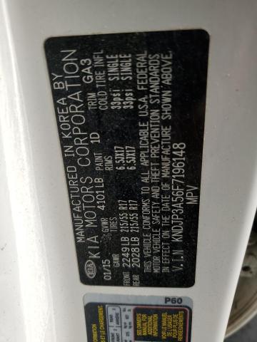 2015 Kia Soul + VIN: KNDJP3A56F7196148 Lot: 53627104