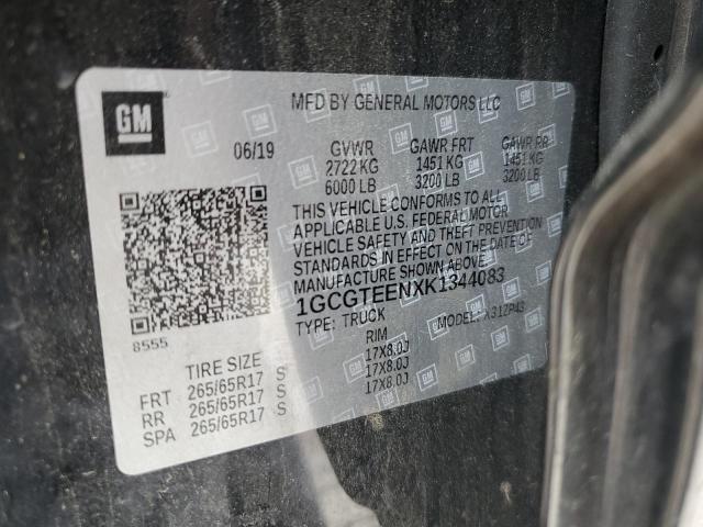 2019 Chevrolet Colorado Zr2 VIN: 1GCGTEENXK1344083 Lot: 53320574