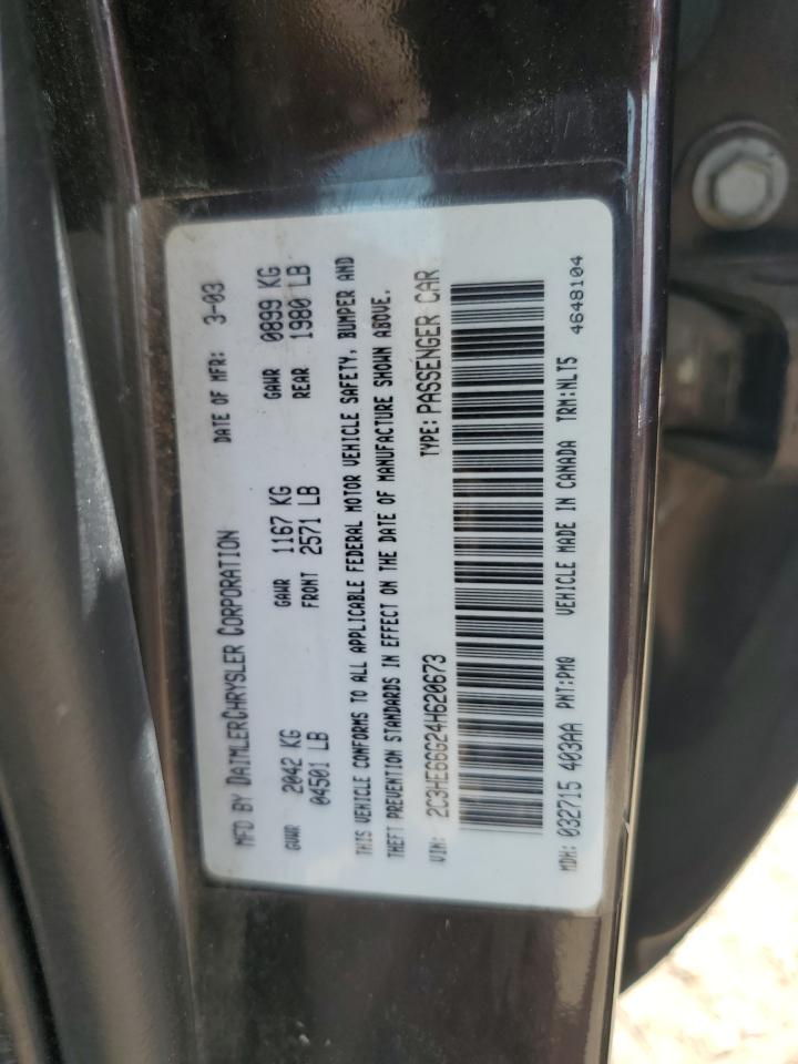 2C3HE66G24H620673 2004 Chrysler 300M