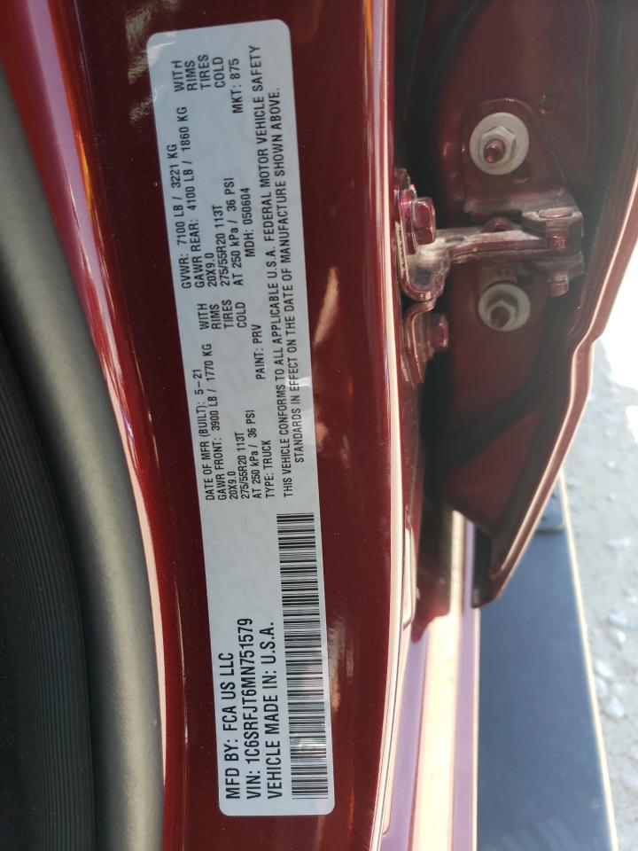 1C6SRFJT6MN751579 2021 Ram 1500 Laramie