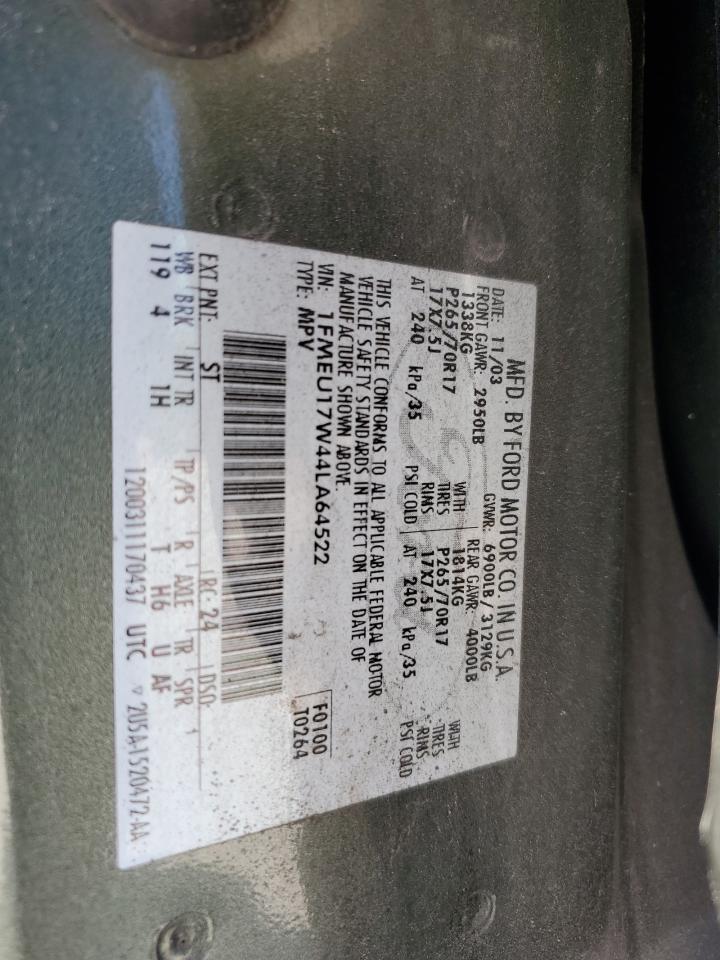 1FMEU17W44LA64522 2004 Ford Expedition Eddie Bauer