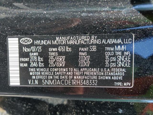 2024 Hyundai Tucson Se VIN: 5NMJACDE1RH348332 Lot: 53014324