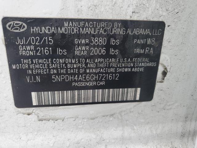 5NPDH4AE6GH721612 2016 HYUNDAI ELANTRA - Image 13