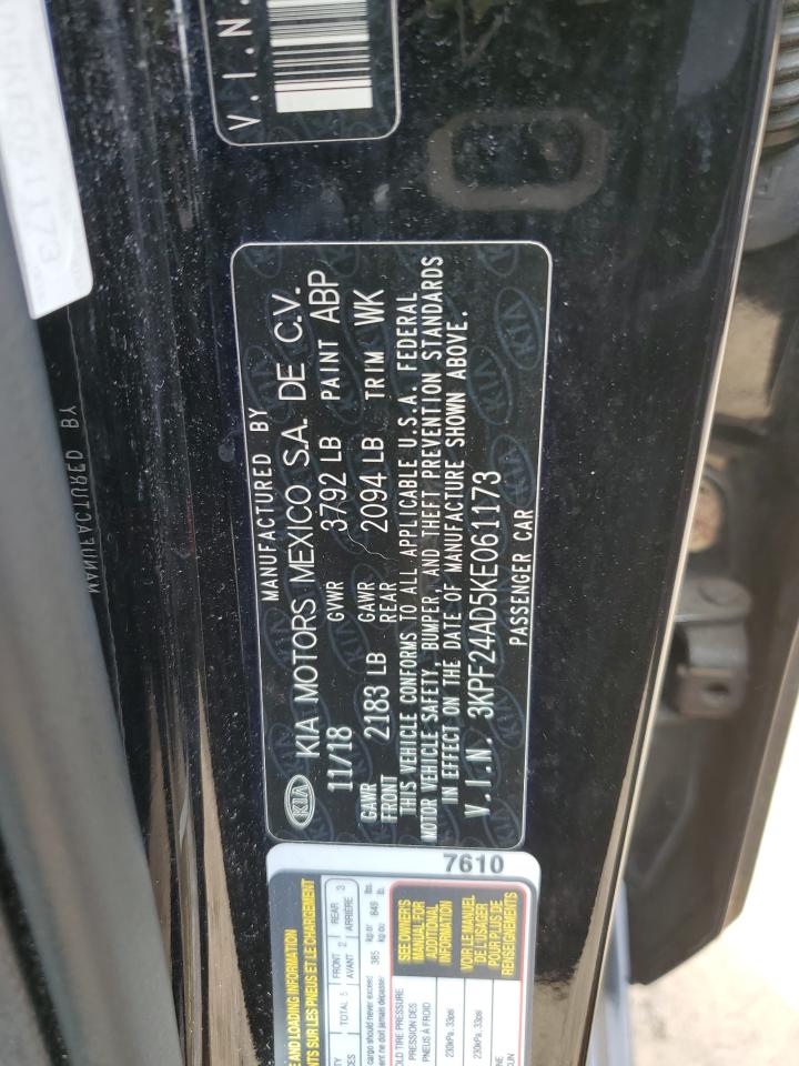 3KPF24AD5KE061173 2019 Kia Forte Fe