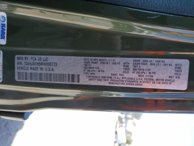 2021 JEEP WRANGLER U - 1C4HJXEN5MW865773