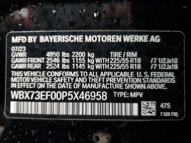 WBX73EF00P5X46958 BMW X1 XDRIVE2 13