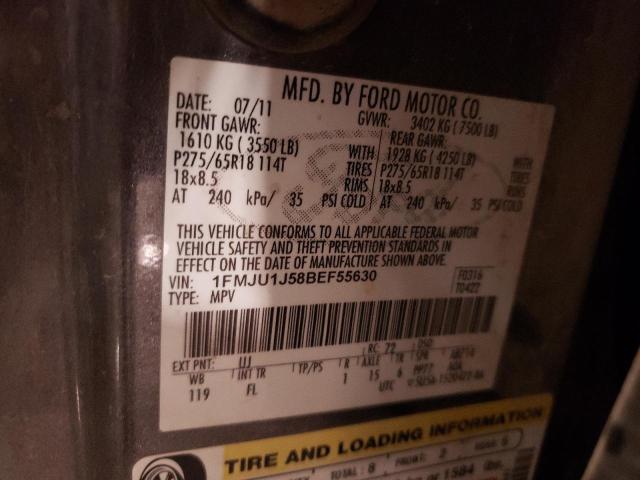 2011 Ford Expedition Xlt VIN: 1FMJU1J58BEF55630 Lot: 53961584