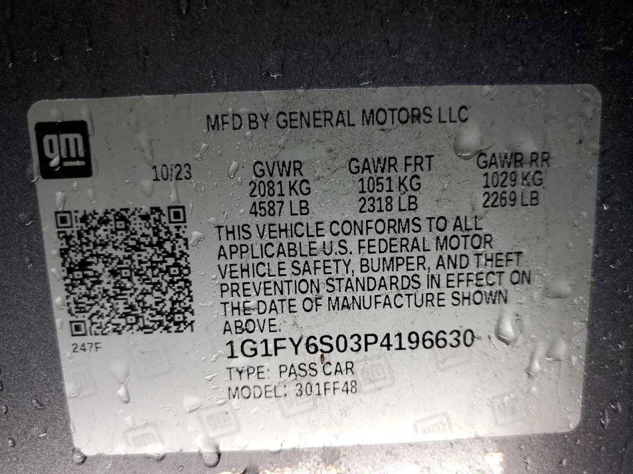 1G1FY6S03P4196630 2023 Chevrolet Bolt Euv Lt