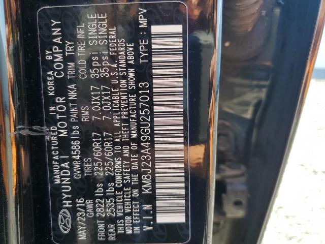 2016 Hyundai Tucson Se VIN: KM8J23A49GU257013 Lot: 56044524