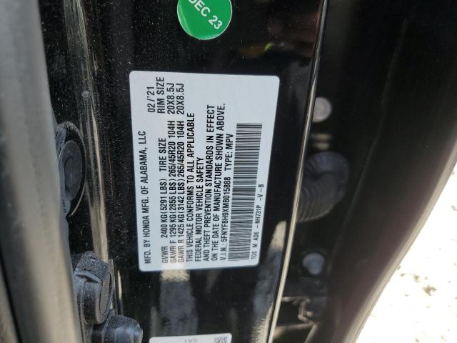 2021 Honda Passport Touring VIN: 5FNYF8H9XMB015888 Lot: 56067584