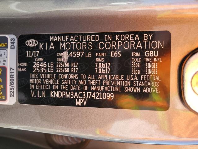 KNDPM3AC3J7421099 2018 KIA SPORTAGE - Image 13