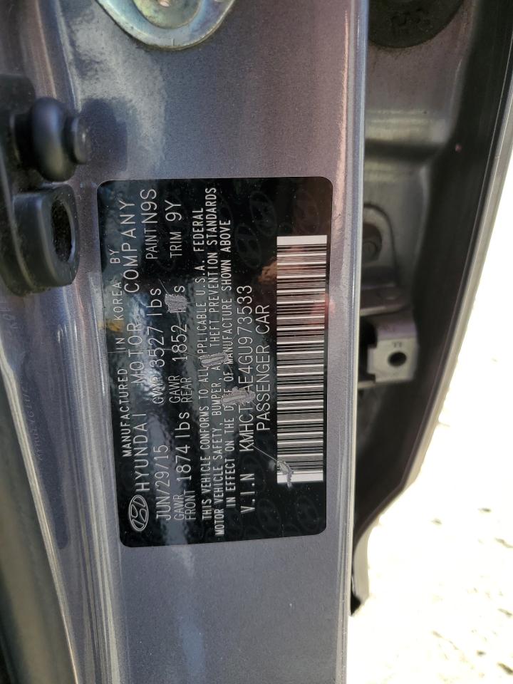 KMHCT4AE4GU973533 2016 Hyundai Accent Se