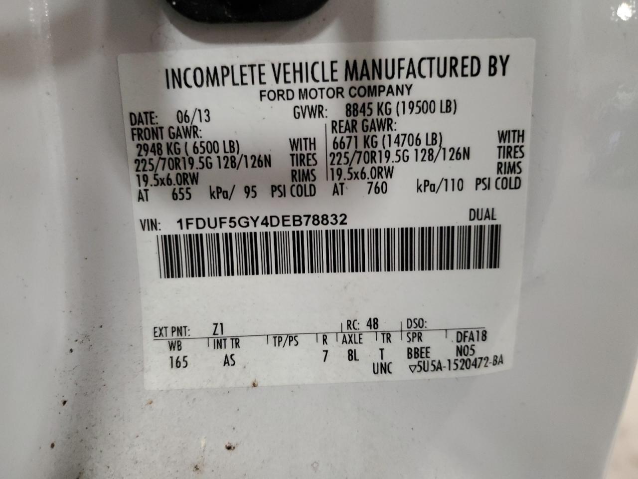 1FDUF5GY4DEB78832 2013 Ford F550 Super Duty