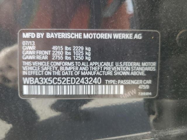 2014 BMW 328 Xigt VIN: WBA3X5C52ED243240 Lot: 52639204