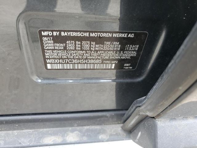 2017 BMW X1 SDRIVE2 - WBXHU7C36H5H38685