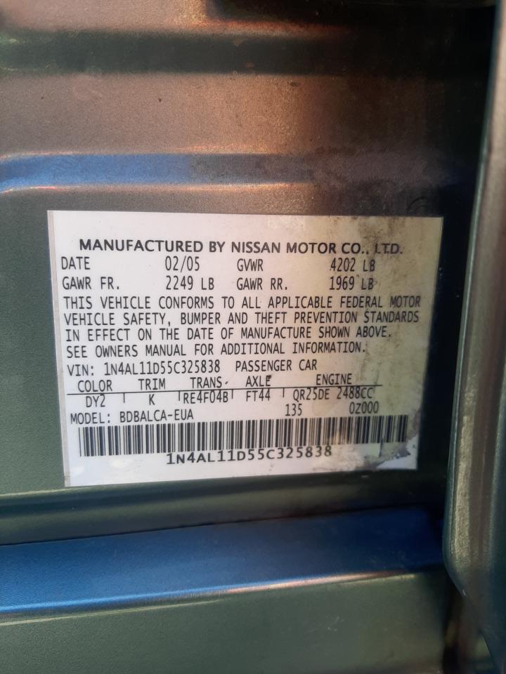 1N4AL11D55C325838 2005 Nissan Altima S
