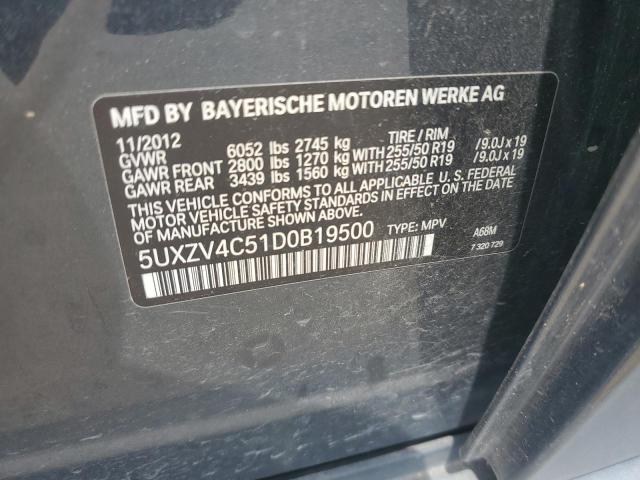 5UXZV4C51D0B19500 | 2013 BMW x5 xdrive35i