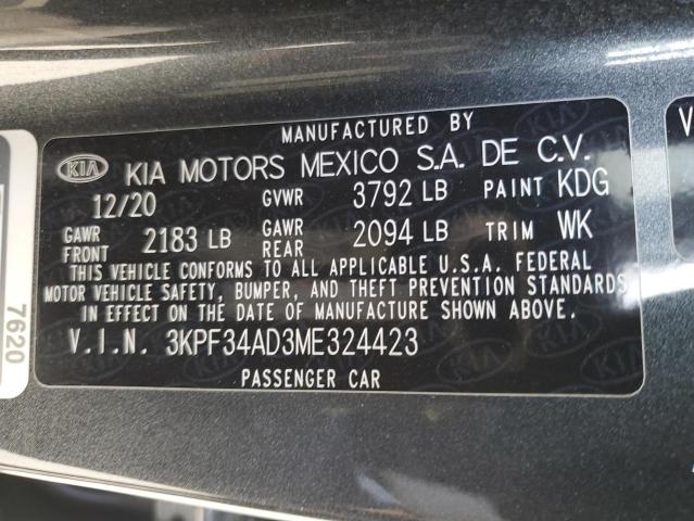 3KPF34AD3ME324423 Kia Forte GT L 12