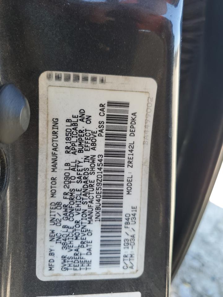 1NXBU40E59Z014543 2009 Toyota Corolla Base