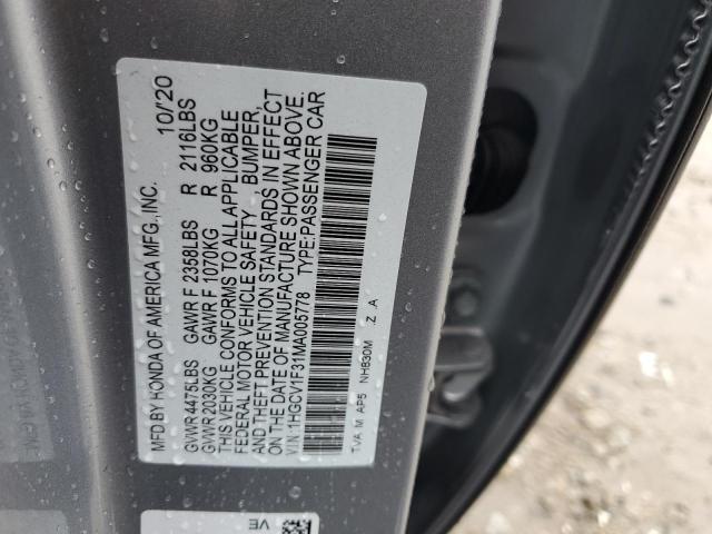 2021 HONDA ACCORD SPO - 1HGCV1F31MA005778