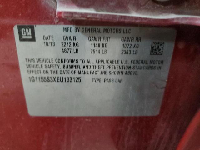 2014 Chevrolet Impala Ltz VIN: 1G1155S3XEU133125 Lot: 55338984