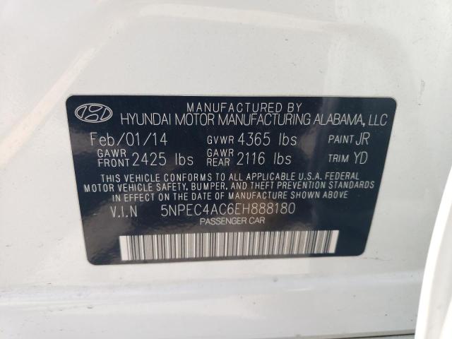 2014 Hyundai Sonata Se VIN: 5NPEC4AC6EH888180 Lot: 55196644