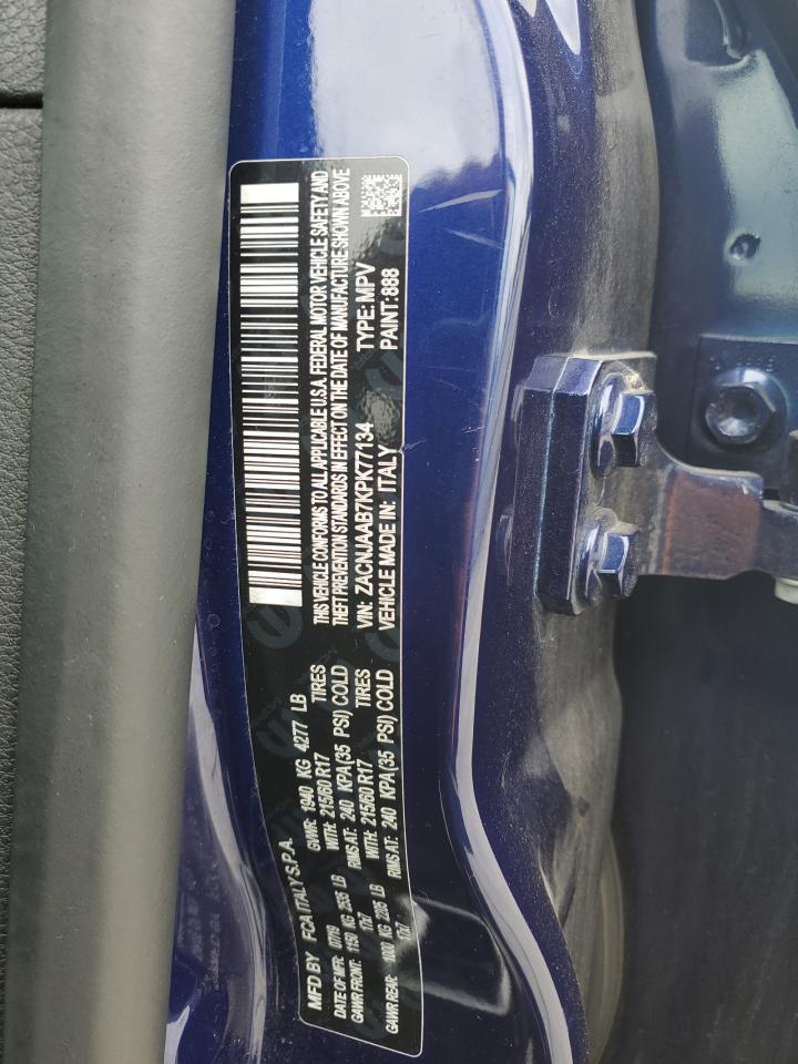 ZACNJAAB7KPK77134 2019 Jeep Renegade Sport