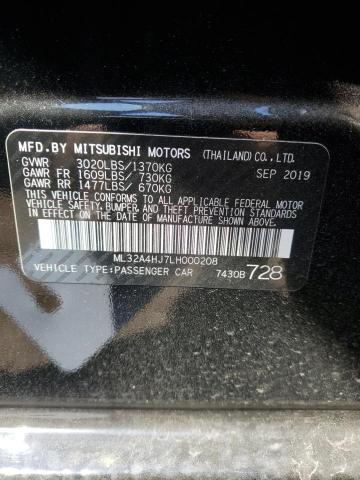 2020 Mitsubishi Mirage Se VIN: ML32A4HJ7LH000208 Lot: 55176004