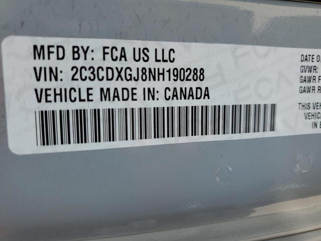 VIN 2C3CDXGJ8NH190288 2022 DODGE CHARGER no.12