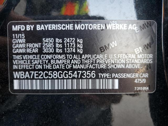 VIN WBA7E2C58GG547356 2016 BMW 7 Series, 740 I no.13