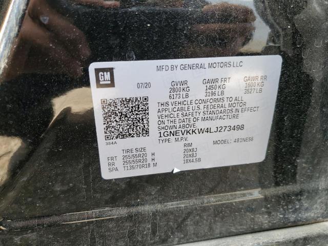 2020 Chevrolet Traverse Premier VIN: 1GNEVKKW4LJ273498 Lot: 55851774