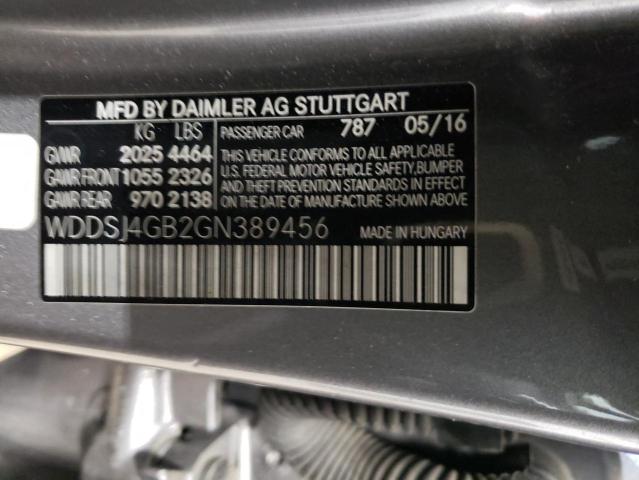 VIN WDDSJ4GB2GN389456 2016 Mercedes-Benz CLA-Class,... no.12