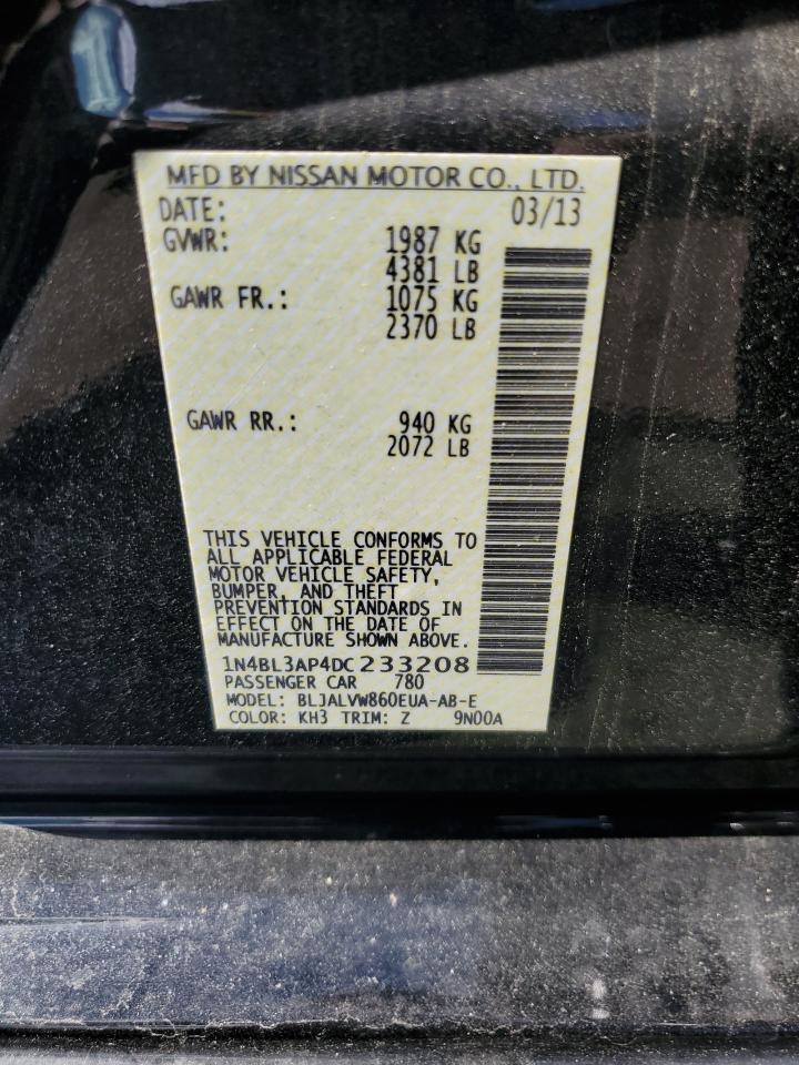 1N4BL3AP4DC233208 2013 Nissan Altima 3.5S