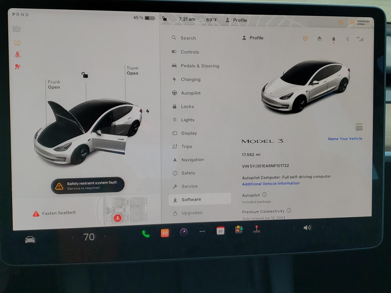 5YJ3E1EA6NF101722 2022 Tesla Model 3