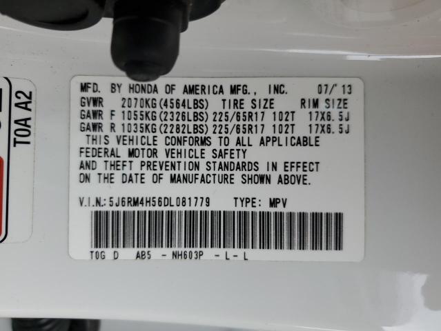2013 Honda Cr-V Ex VIN: 5J6RM4H56DL081779 Lot: 54627724