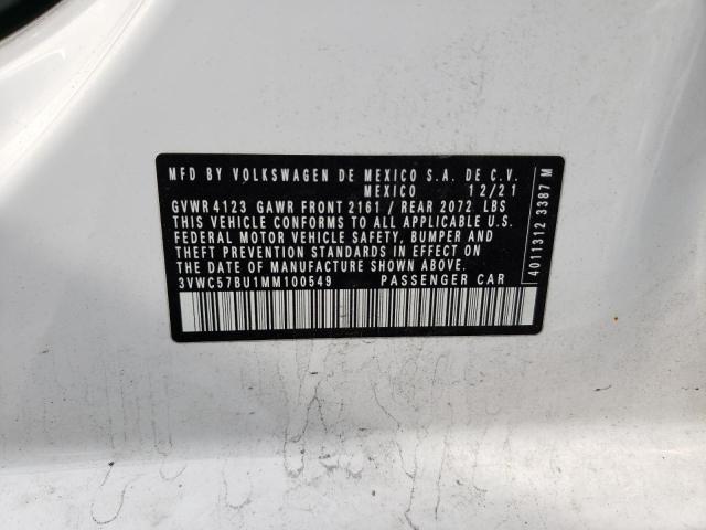 2021 Volkswagen Jetta S VIN: 3VWC57BU1MM100549 Lot: 53815864