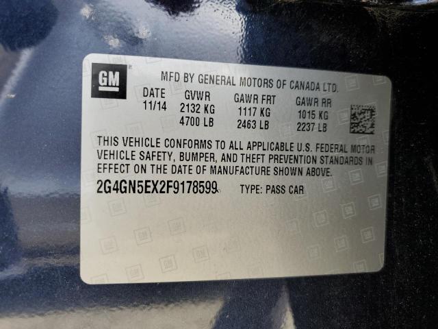 2015 BUICK REGAL PREM 2G4GN5EX2F9178599