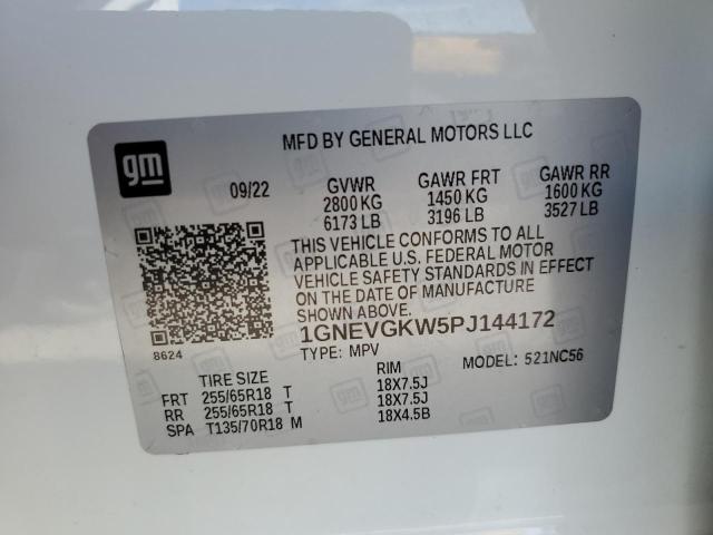 1GNEVGKW5PJ144172 Chevrolet Traverse L 13