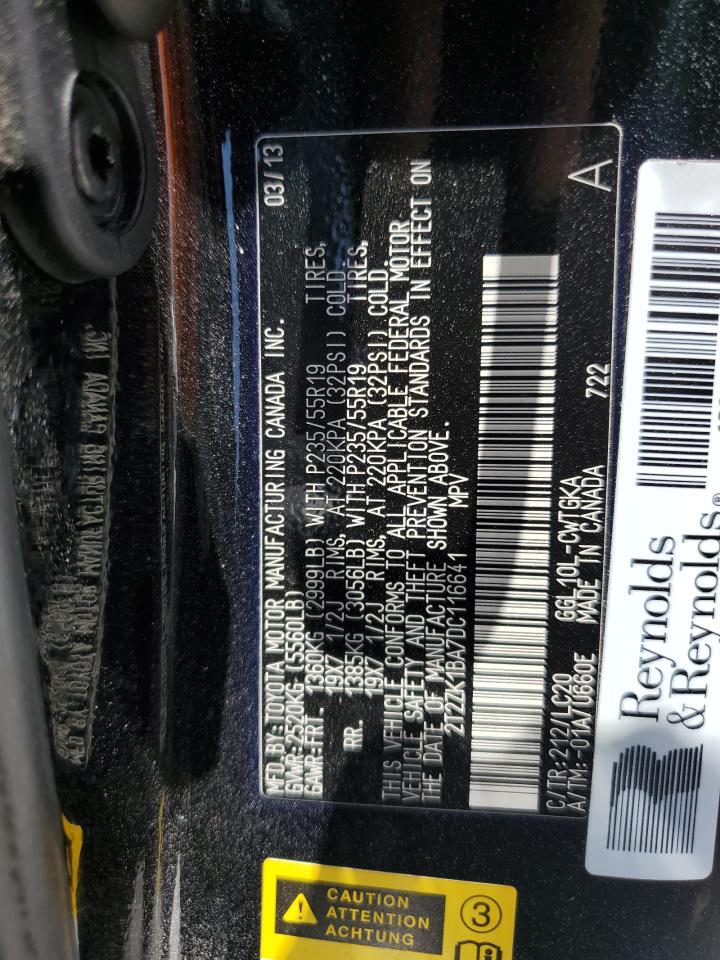 2T2ZK1BA7DC116641 2013 Lexus Rx 350