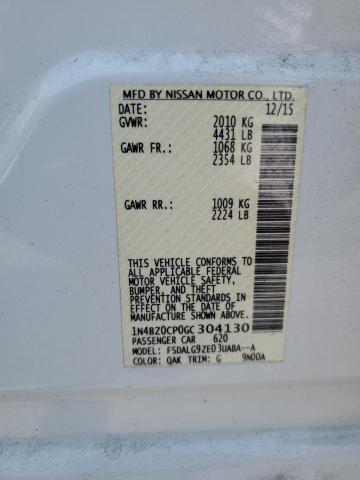 2016 Nissan Leaf Sv VIN: 1N4BZ0CP0GC304130 Lot: 54527654