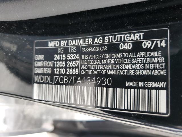 2015 Mercedes-Benz Cls 63 Amg S-Model VIN: WDDLJ7GB7FA134930 Lot: 53668614