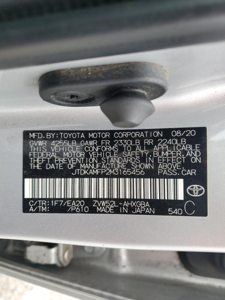 JTDKAMFP2M3165456 2021 Toyota Prius Prime Le