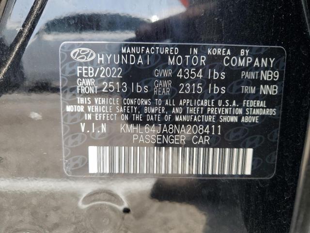 KMHL64JA8NA208411 Hyundai Sonata SEL 12